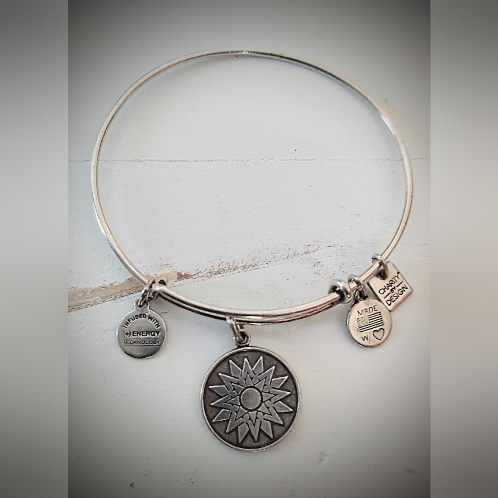 Alex and Ani Starburst Charm Bangle